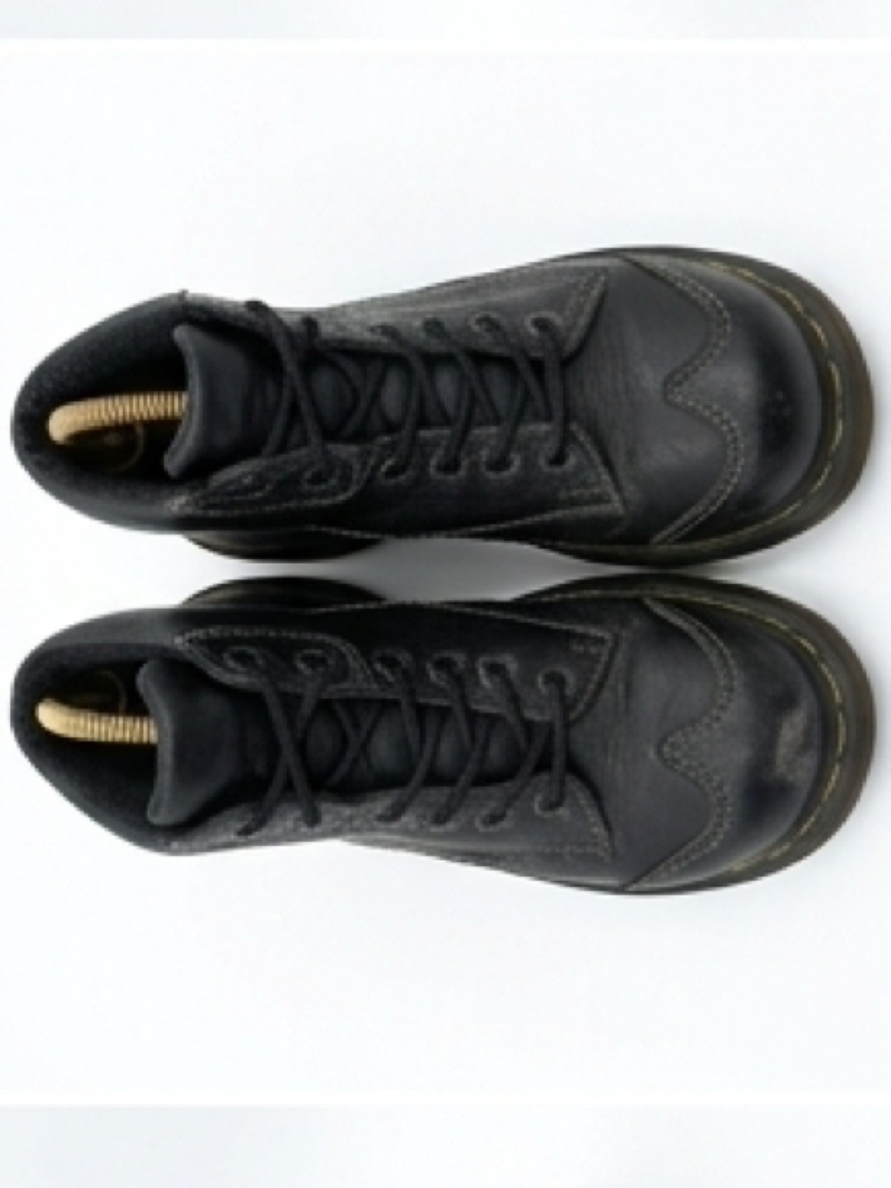 Dr. Martens Vintage Y2K 12278 Black Leather Daisy Ankle Boots Sz US 6 - Picture 3 of 10